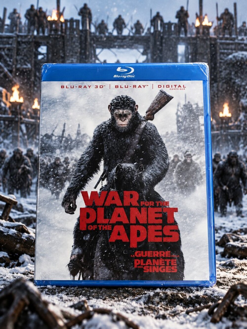 War For The Planet Of The Apes (3D Blu-ray/Blu-ray, Region A) Brand New!